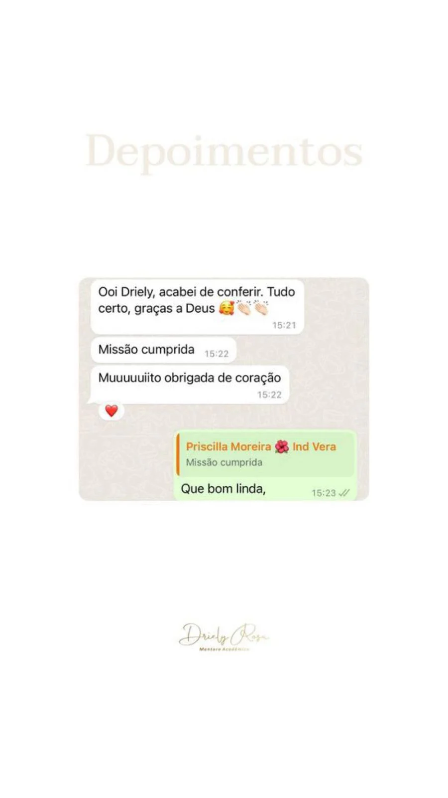 Celebração de resultado acadêmico conquistado