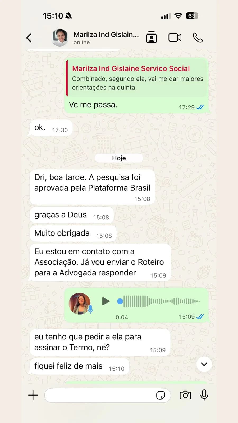 Pesquisa aprovada e conquista compartilhada